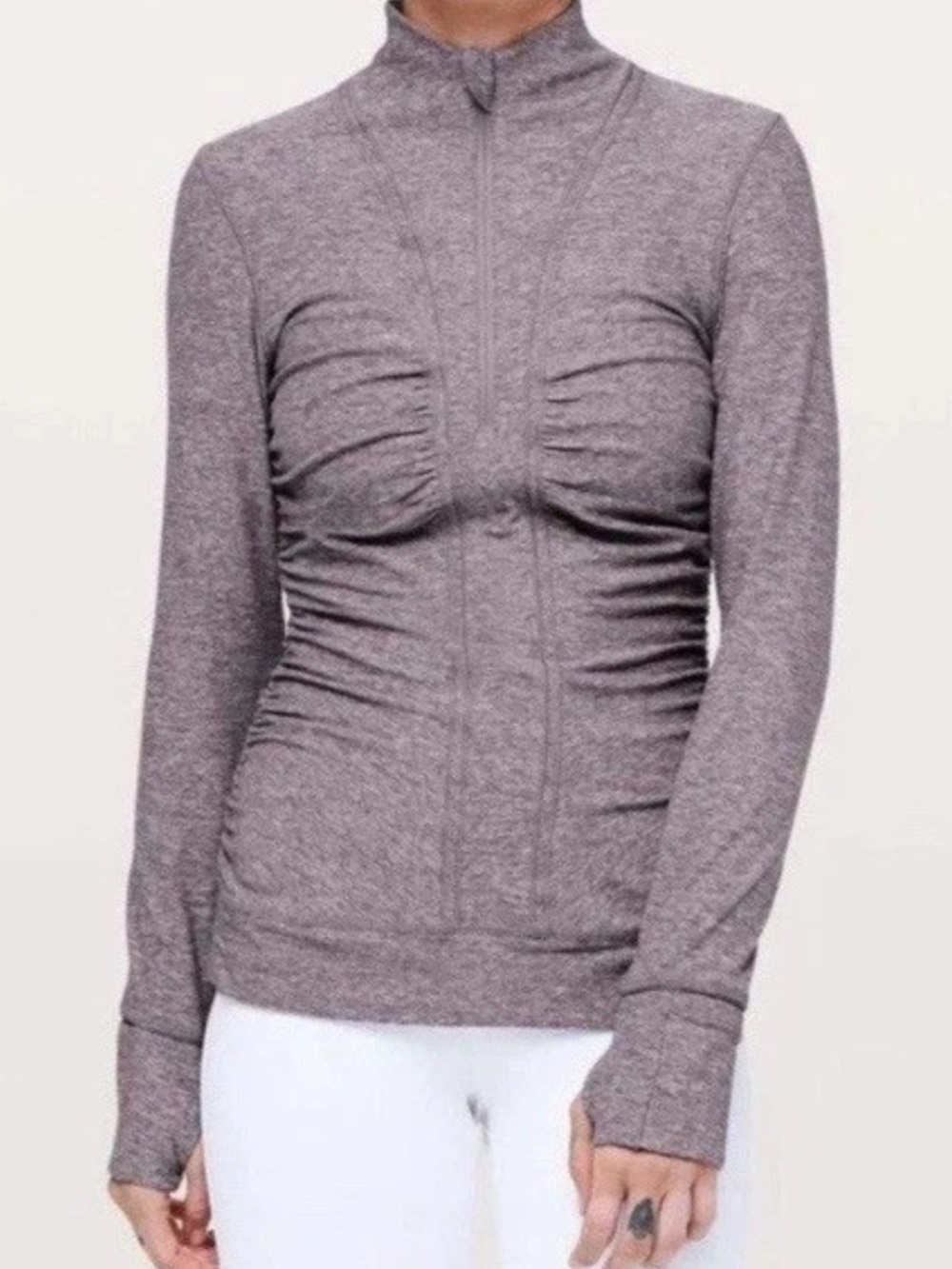 Lululemon Cypress Kiss 1/2 Zip Jacket Heathered Lunar Rock Purple Women’s Size 6